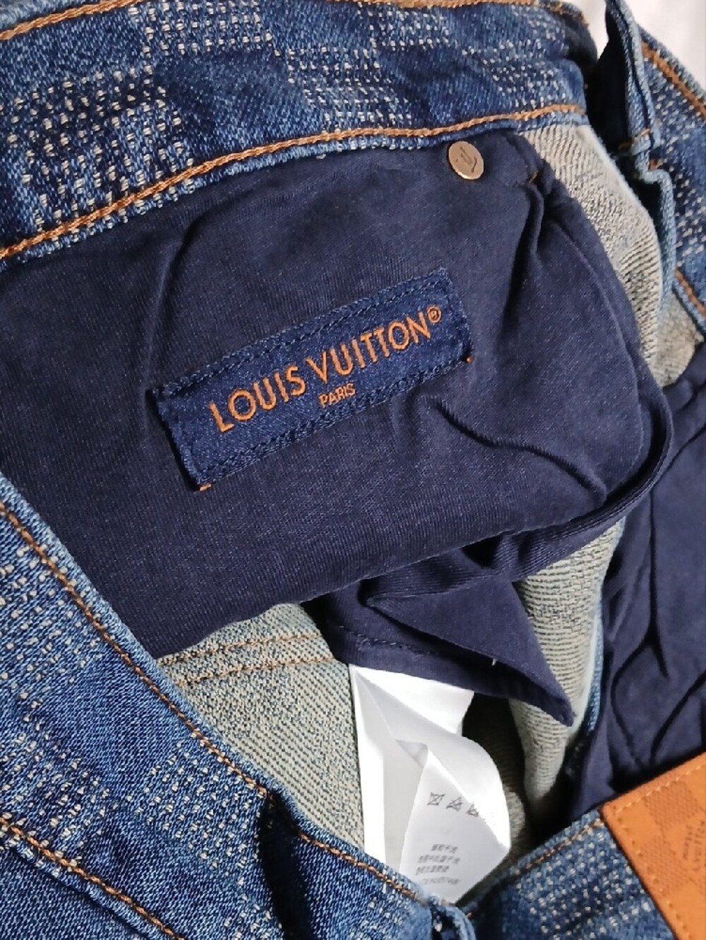Louis Vuitton Damier Denim Skate Pants Checkered Jacquard Weave - Picture 8 of 8
